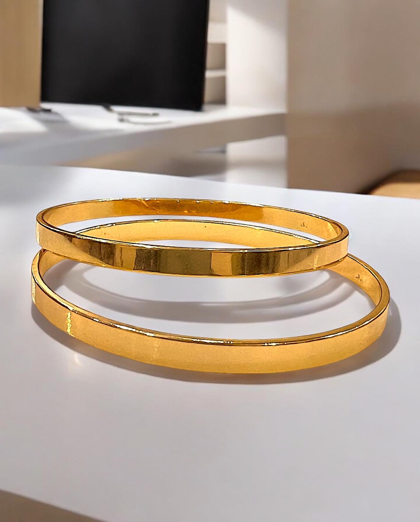 Plain Gold Plated Bangle